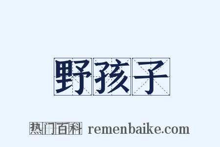 野孩子是什么意思的图片